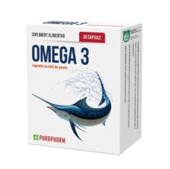 Omega 3 cu ulei de peste, 30 capsule, Parapharm