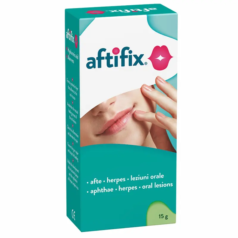 Aftifix Gel Oral 15 g pentru afte și leziuni ale mucoasei bucale