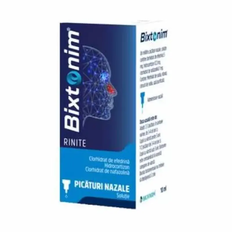 Bixtonim Picături Nazale 10 ml Biofarm pentru rinite acute și alergice
