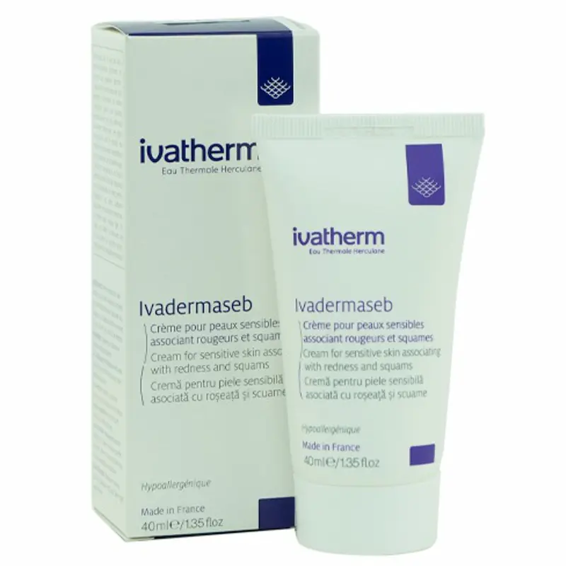 Ivatherm Ivadermaseb Cremă 40ml pentru Dermatită Seboreică și Piele Sensibilă