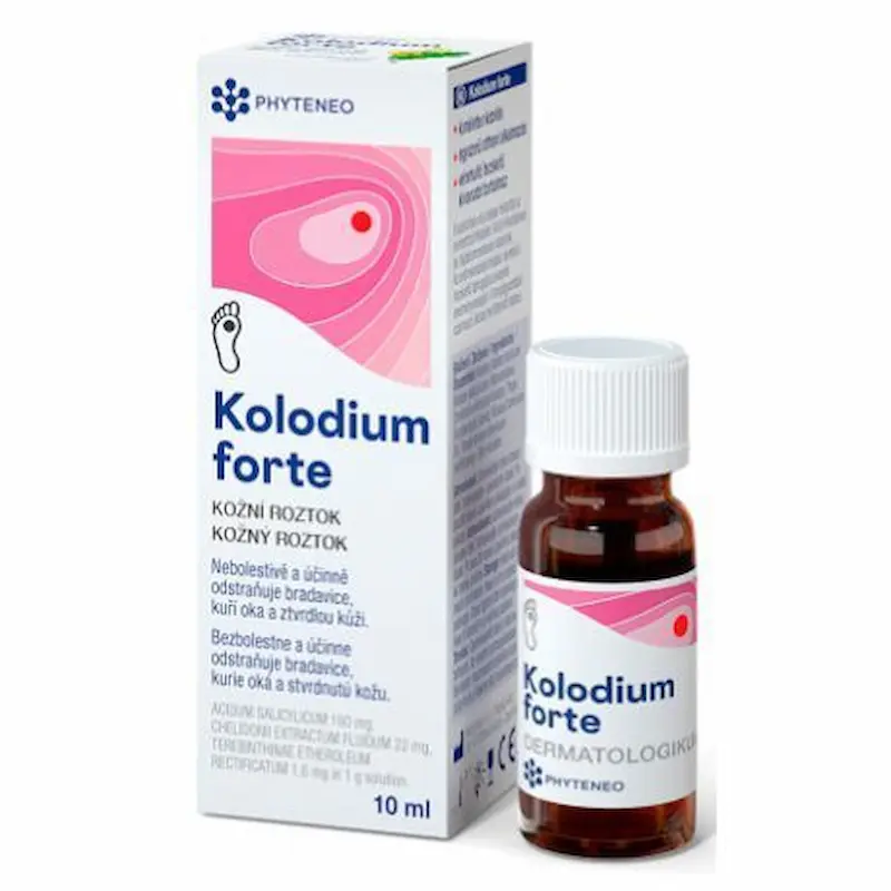 Kolodium Forte Soluție pentru Negi și Bătături 10 ml Bio Synergie pentru piele îngroșată