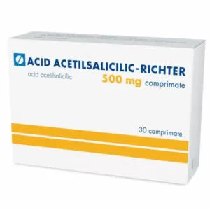 Acid Acetilsalicilic Richter 500 mg 30 comprimate Gedeon Richter pentru dureri și febră
