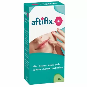 Aftifix Gel Oral 15 g pentru afte și leziuni ale mucoasei bucale