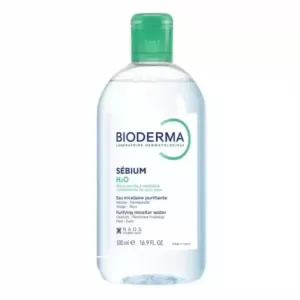 Bioderma Sébium H2O apă micelară 500 ml pentru curățarea pielii mixte și grase