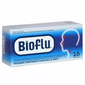 Bioflu Răceală și Gripă 16 Capsule