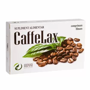 CaffeLax Adya 20 comprimate cu Senna și Crușin pentru susținerea tranzitului intestinal