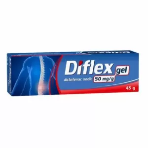 Diflex Gel Fiterman 45 g cu diclofenac sodic 50 mg/g pentru aplicare locală pe articulații și mușchi