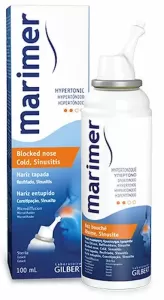 Marimer Spray Nazal Hipertonic 100 ml Gilbert pentru nas înfundat răceală și sinuzită