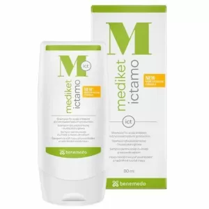 Mediket Ictamo șampon pentru dermatită seboreică, iritații și exces de sebum 80ml Benemedo