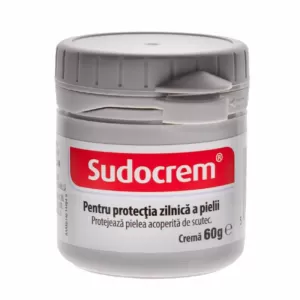 Sudocrem cremă 60 g pentru protecția zilnică a pielii sensibile la copii și adulți