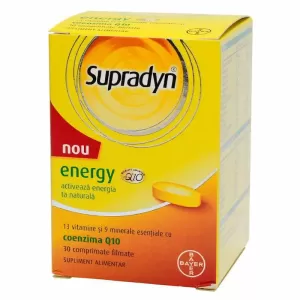 Supradyn Energy Coenzima Q10 30 comprimate filmate