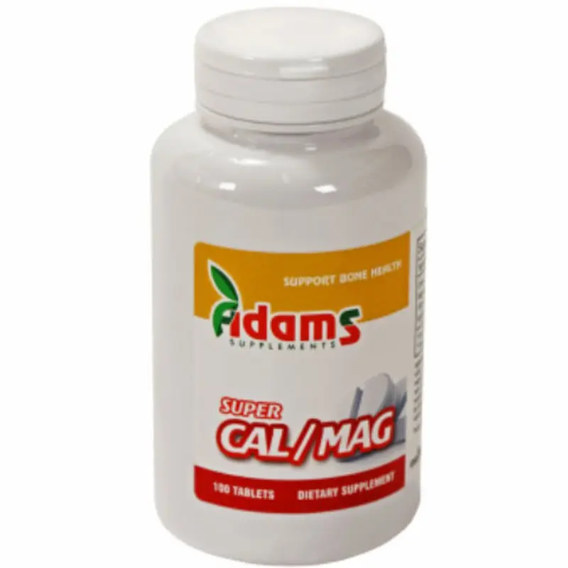 Super Calciu și Magneziu 30 comprimate Adams Vision